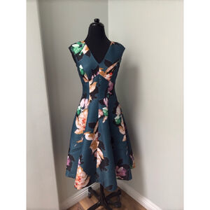 Anthropologie Moulinette Soeurs Women’s Fit & Flare floral Baikal dress size 2
